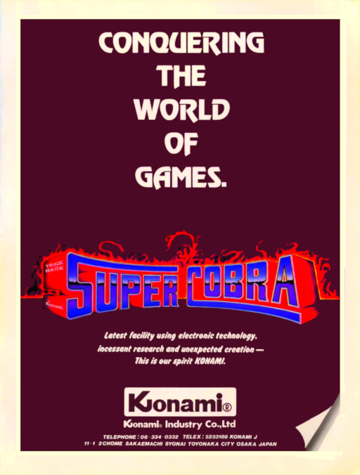 Super Cobra (bootleg, set 1) [Bootleg] Arcade Game Cover